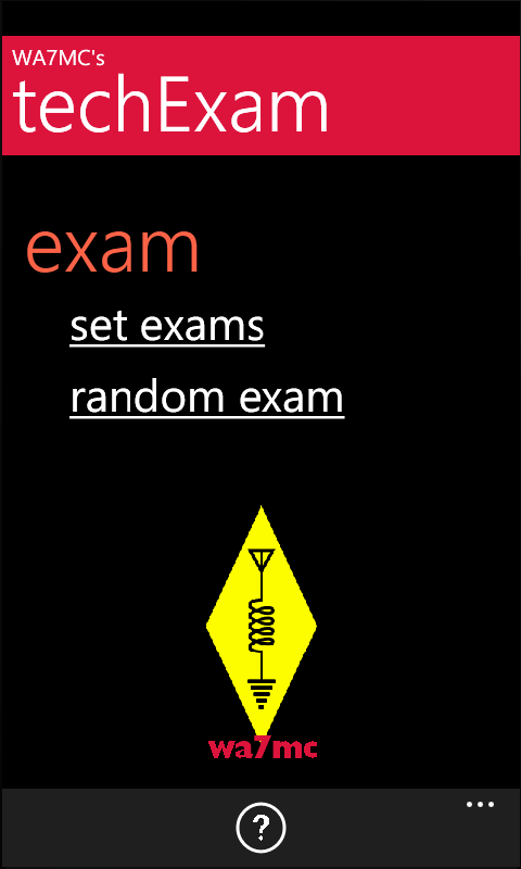 Ham Tech Exam - Main Page