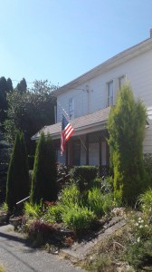 The flag in front of my house